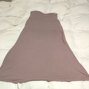 Elegant Taupe Maxi Skirt